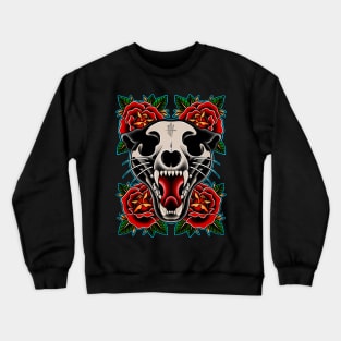 Trad Panther Skull Crewneck Sweatshirt